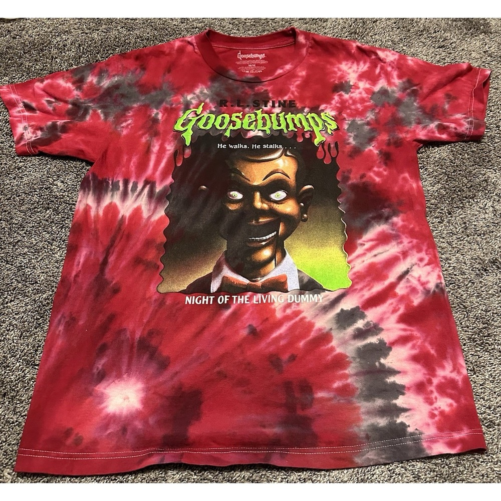Goosebumps Night Of The Living Dummy Shirt Tie Dye R. L. Stine Horror Medium
